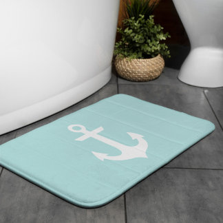 Alfombrilla De Baño Patrón de anclaje verde de fábrica