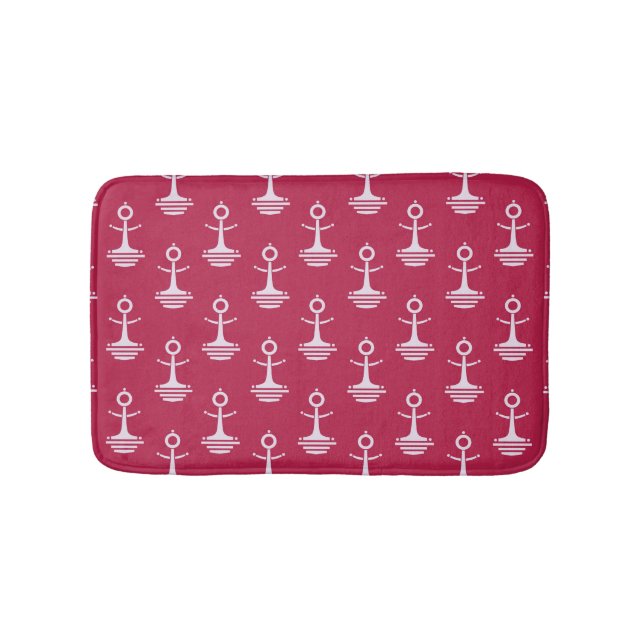Alfombrilla De Baño Patrón de anclajes modernos (Anverso)