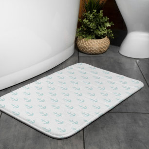 Alfombrilla De Baño Patrón de anclas de agua ligeras