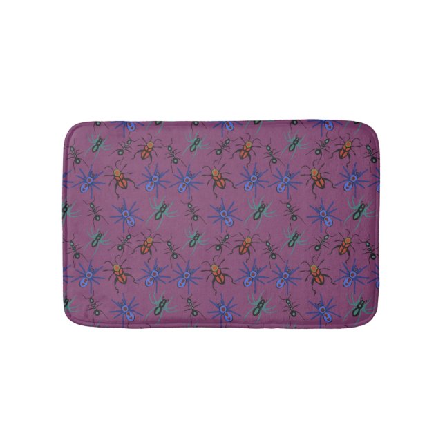 Alfombrilla De Baño Patrón de arañas (Anverso)