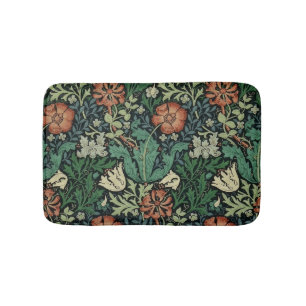 Alfombrilla De Baño Patrón de Art Nouveau floral William Morris Compto