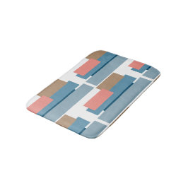 Alfombrilla De Baño Patrón de arte de rayas geométricas abstractas col