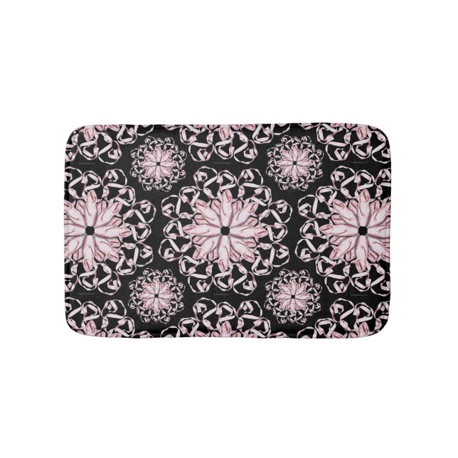Alfombrilla De Baño Patrón de ballet (rosa) (Anverso)