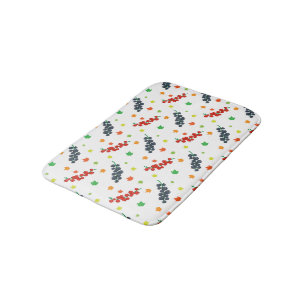 Alfombrilla De Baño Patrón de bayas, fresa, arándano, fruta