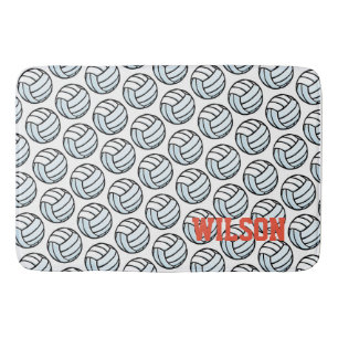 Alfombrilla De Baño Patrón de bola de voleibol decoración deportiva Di