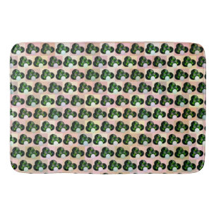 Alfombrilla De Baño Patrón de bolos de hierba de bloques verdes, Bathm