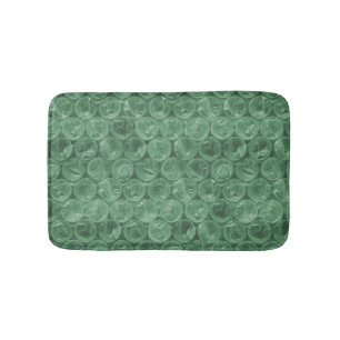 Alfombrilla De Baño patrón de burbujas verdes de plástico de embalaje