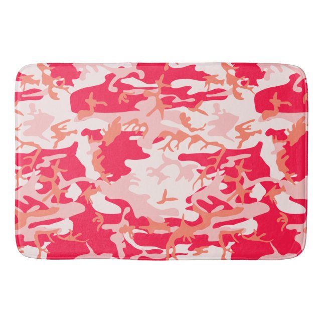 Alfombrilla De Baño Patrón de camo rosado de estilo militar de Guay (Anverso)