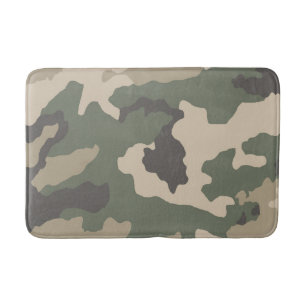 Alfombrilla De Baño Patrón de Camo Verde