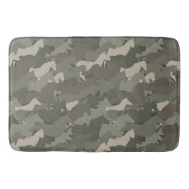Alfombrilla De Baño Patrón de camuflaje de caballos salvajes