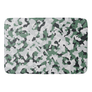 Alfombrilla De Baño Patrón de camuflaje verde