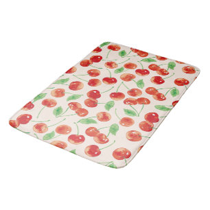 Alfombrilla De Baño Patrón de cerezo rojo dulce