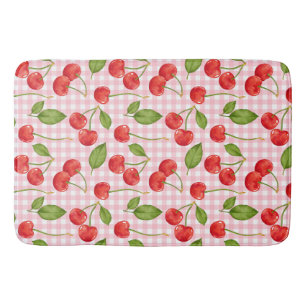 Alfombrilla De Baño Patrón de cerezo rojo dulce
