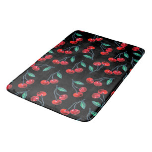 Alfombrilla De Baño Patrón de cerezo rojo dulce