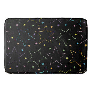 Alfombrilla De Baño Patrón de cielo estrellado mágico colorido
