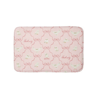 Alfombrilla De Baño Patrón de cinta rosa Hedwig