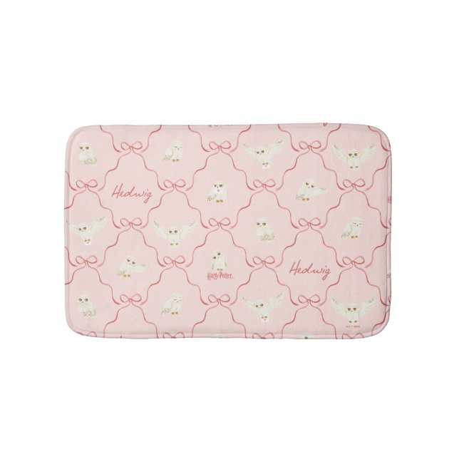 Alfombrilla De Baño Patrón de cinta rosa Hedwig (Anverso)