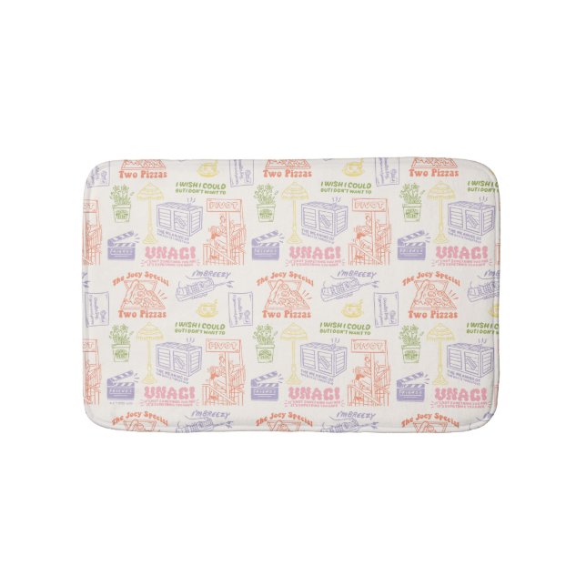 Alfombrilla De Baño Patrón de citas coloridas de FRIENDS™ (Anverso)