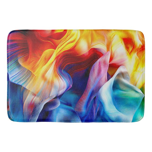 Alfombrilla De Baño Patrón de color brillante (Anverso)