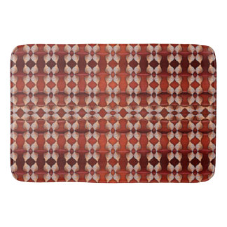 Alfombrilla De Baño Patrón de concha marina, rojo