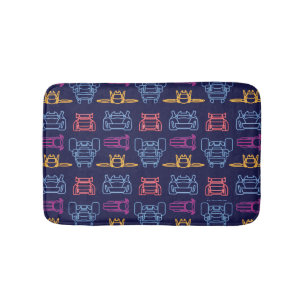 Alfombrilla De Baño Patrón de contorno de neón Batllantas™