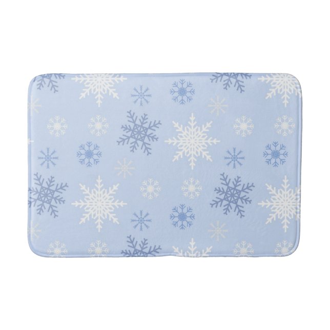 Alfombrilla De Baño Patrón de copo de nieve (Anverso)