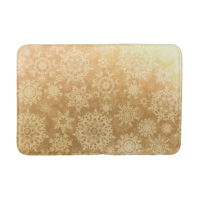 Alfombrilla De Baño Patrón de copo de nieve (Anverso)