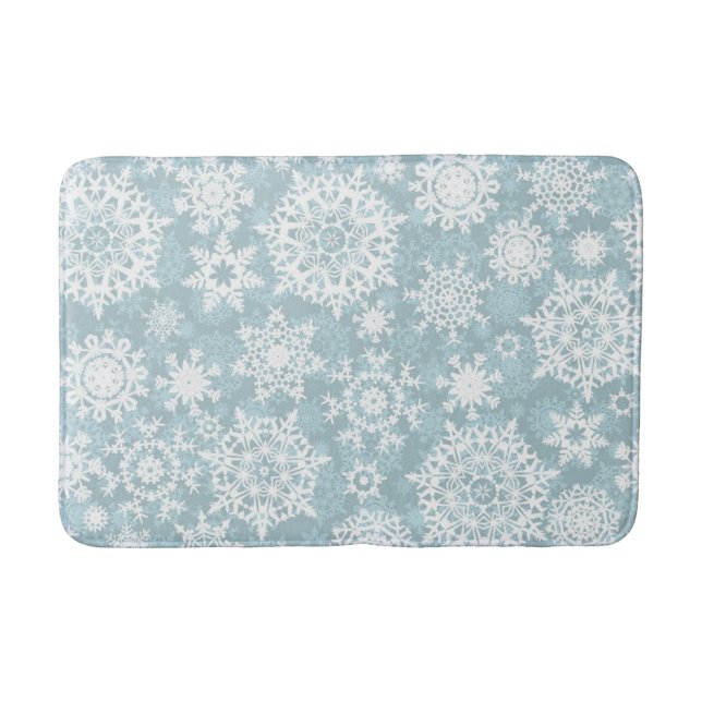 Alfombrilla De Baño Patrón de copo de nieve (Anverso)