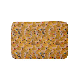 Alfombrilla De Baño Patrón de cubo de goma amarillo