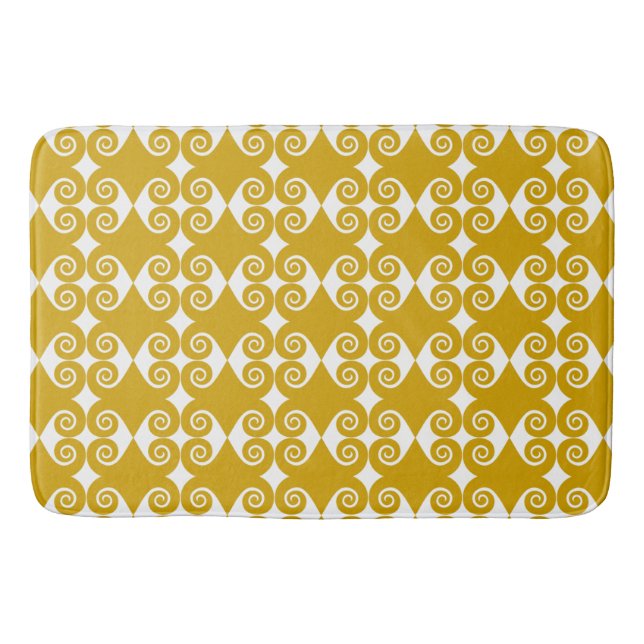 Alfombrilla De Baño Patrón de diamante rizado (Anverso)