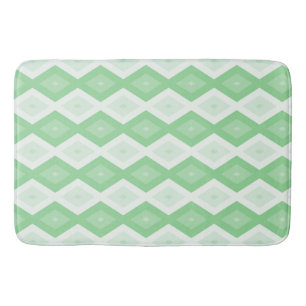 Alfombrilla De Baño patrón de diamante verde manzana