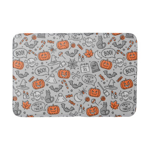 Alfombrilla De Baño Patrón de dibujos animados de Halloween para niños