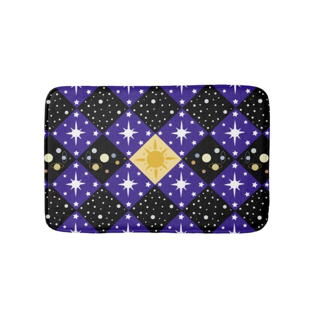 Alfombrilla De Baño Patrón de espacio (Anverso)