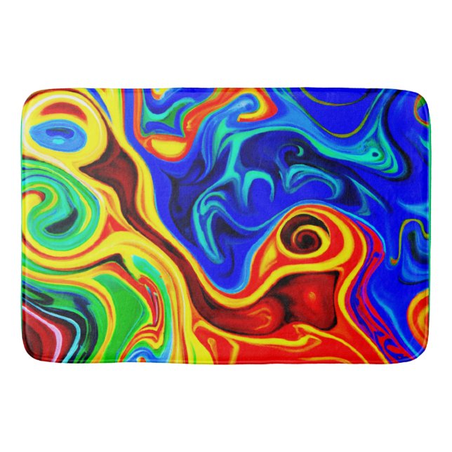 Alfombrilla De Baño Patrón de estilo intenso (Anverso)