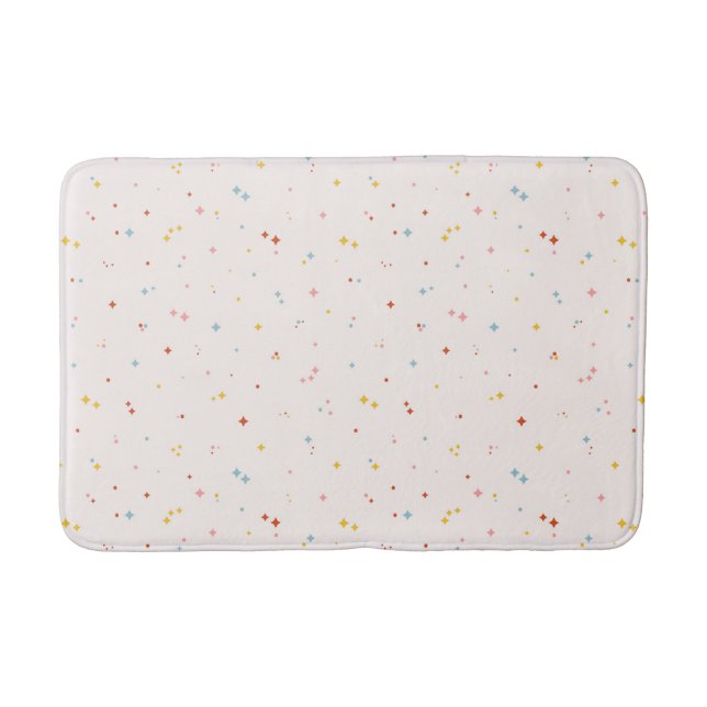 Alfombrilla De Baño Patrón de estrella de Pastel (Anverso)