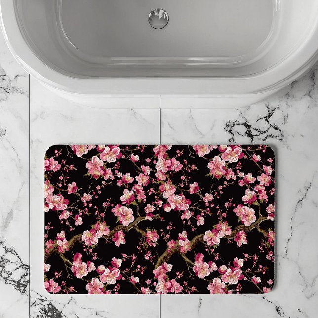 Alfombrilla De Baño Patrón de Flor de Cerezo Sakura (Subido por el creador)