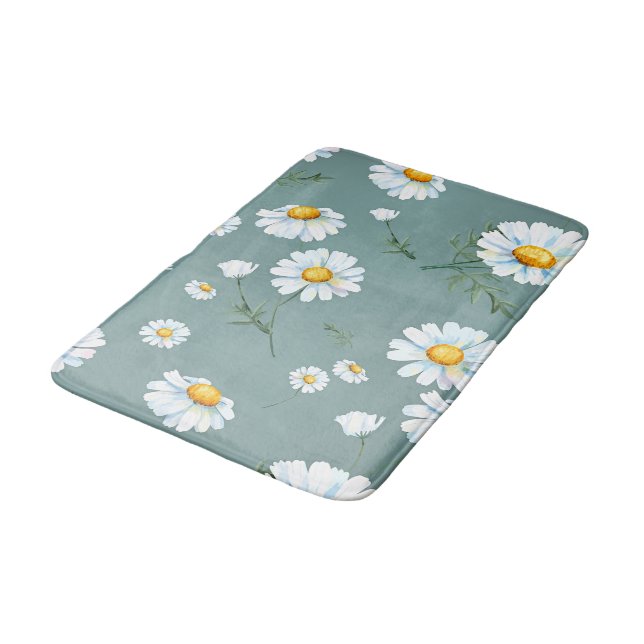 Alfombrilla De Baño Patrón de flor de Chamomile (Angular)