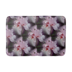 Alfombrilla De Baño Patrón de flor Iris rosa
