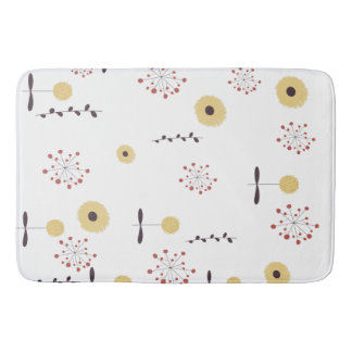 Alfombrilla De Baño Patrón de flor silvestre Boho