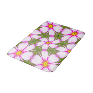 Alfombrilla De Baño Patrón de flores de cosmos