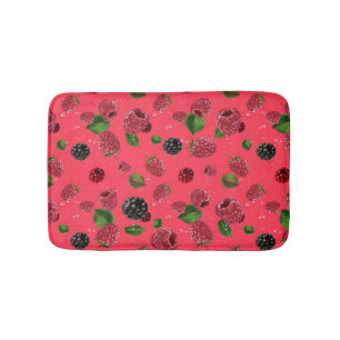 Alfombrilla De Baño Patrón de frambuesa