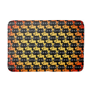Alfombrilla De Baño Patrón de gatitos negros