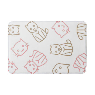 Alfombrilla De Baño Patrón de gato