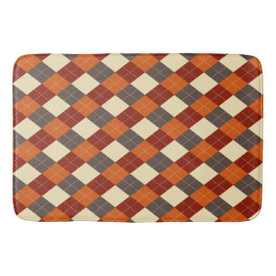 Alfombrilla De Baño Patrón de Gingham otoño/otoño