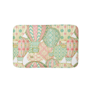 Alfombrilla De Baño Patrón de globos de aire caliente de Girona