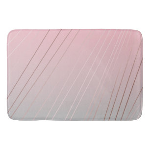 Alfombrilla De Baño Patrón de gradiente rosa, rosa y gris