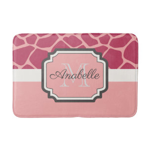 Alfombrilla De Baño Patrón de guijarros rosados