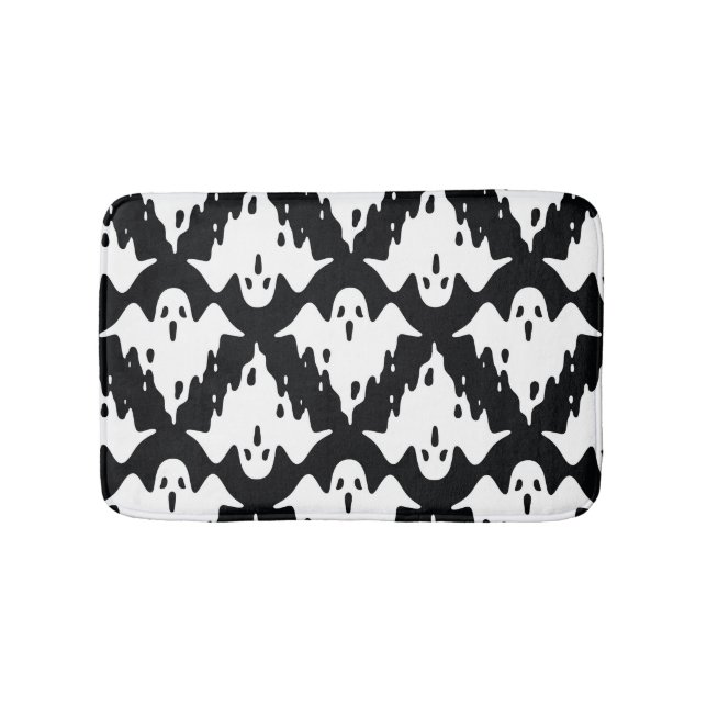 Alfombrilla De Baño Patrón de Halloween Ghost Spooky Seamless (Anverso)