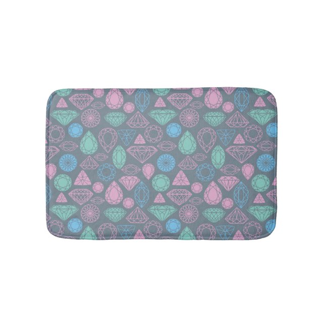 Alfombrilla De Baño Patrón de icono de Gemstone (Anverso)