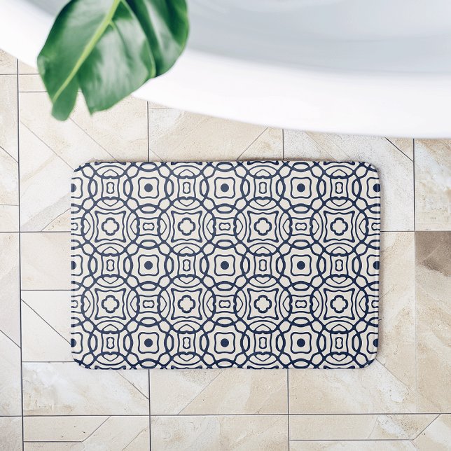 Alfombrilla De Baño Patrón de impresión de bloques de cuatrefoil de la (Subido por el creador)